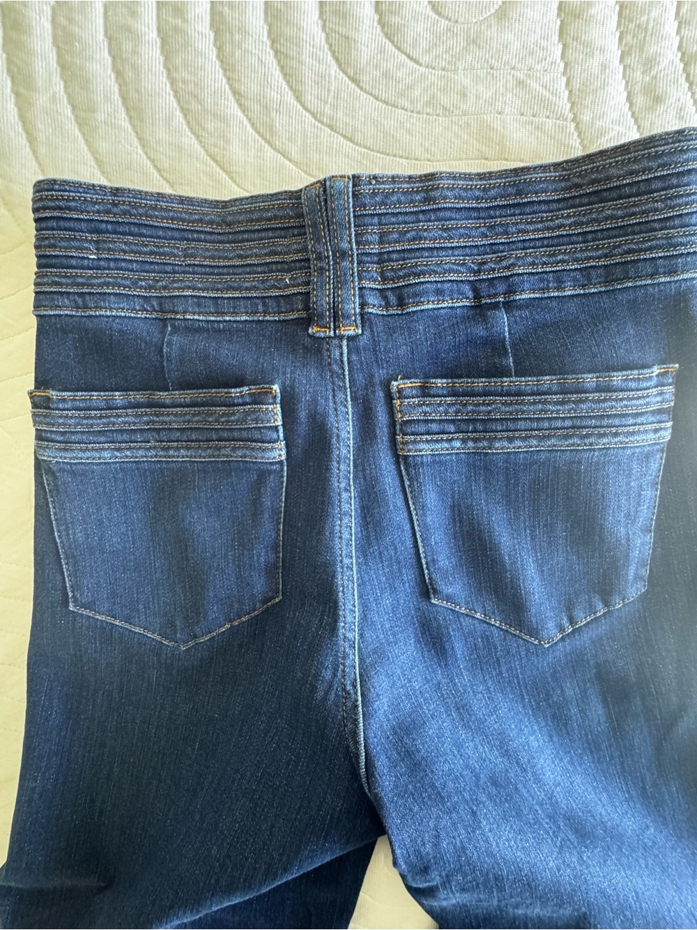 Frame Denim Dark Indigo Wide-Leg Jeans - Picture 7 of 8